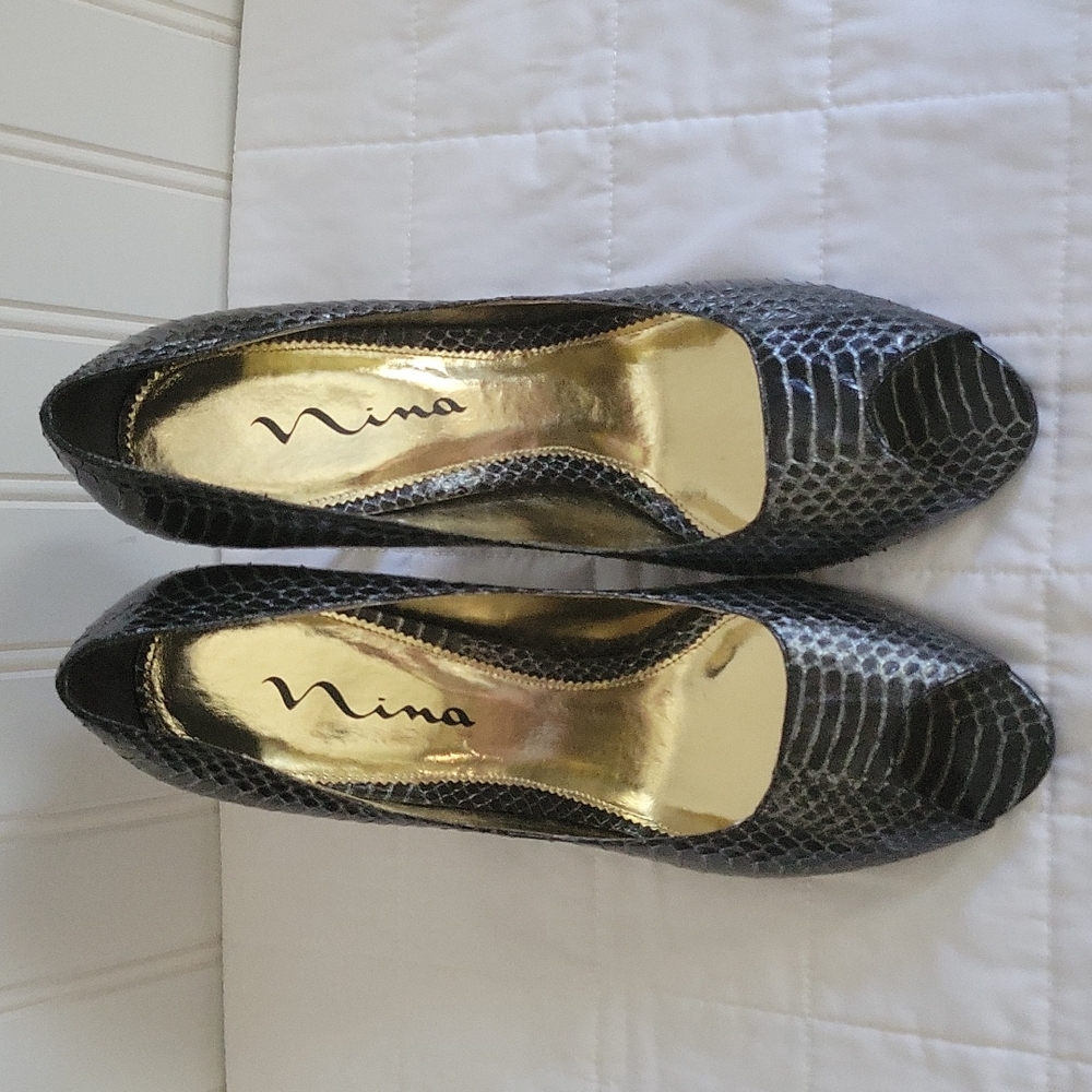 Nina open toe heels 9